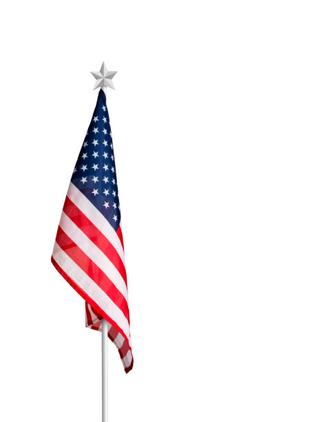 istock USA or America flag isolated on white background with clipping path 941761748