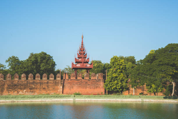 istock Mandalay, Myanmar at the palace wall and moat. 941766632