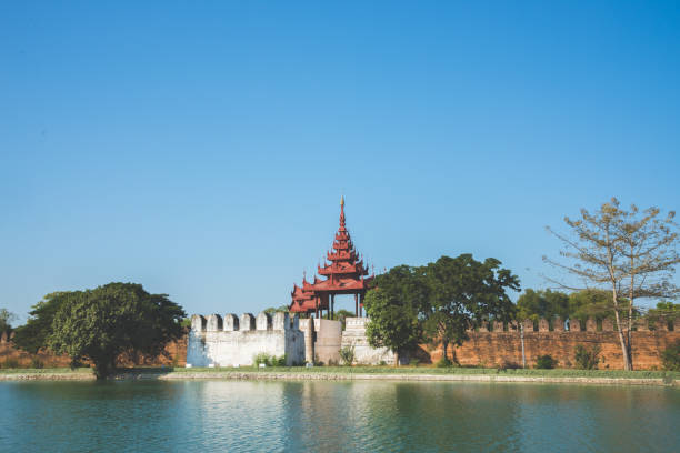 istock Mandalay, Myanmar at the palace wall and moat. 941769872