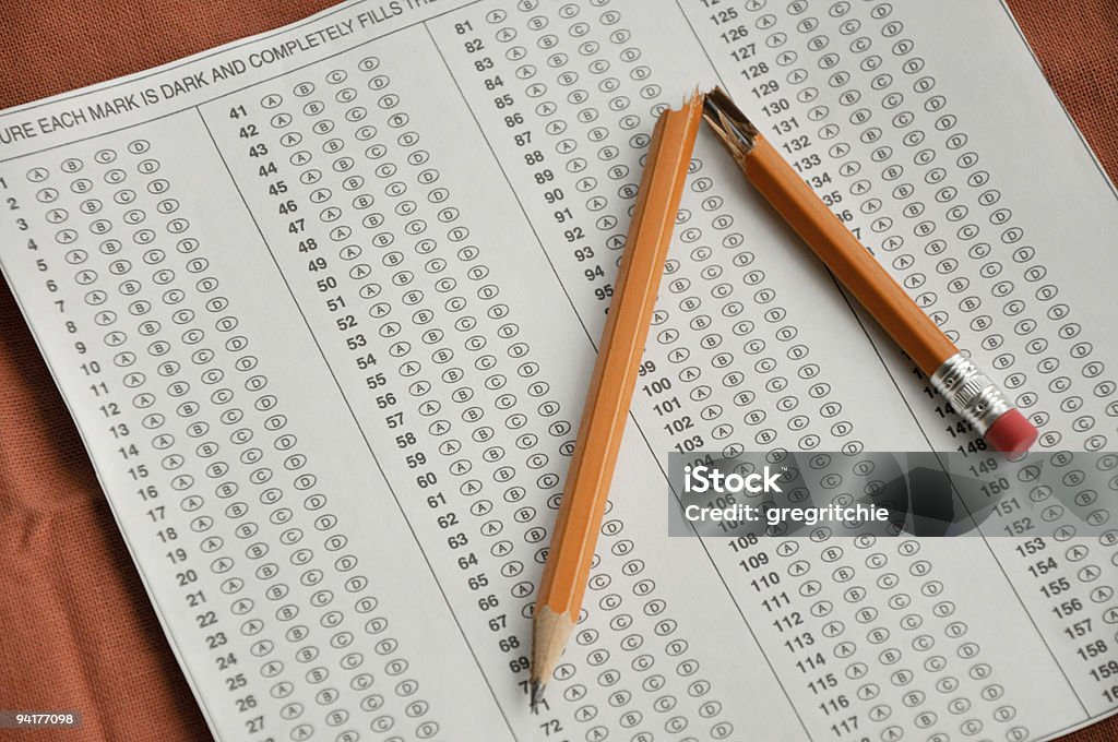 stress of high-stakes testing  Blank Stock Photo