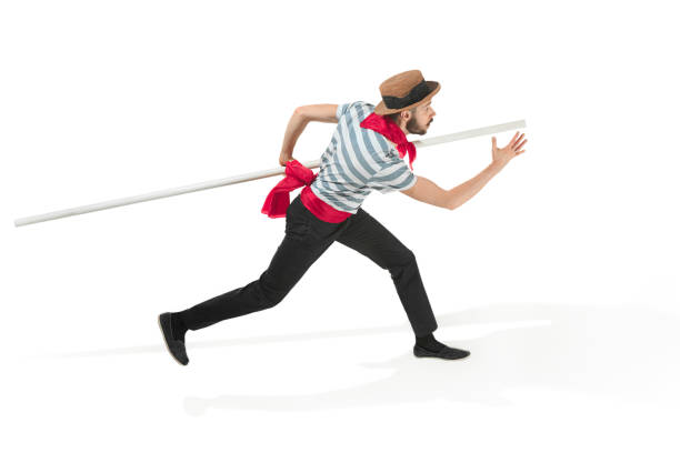 istock Caucasian man in traditional gondolier costume and hat 941771582