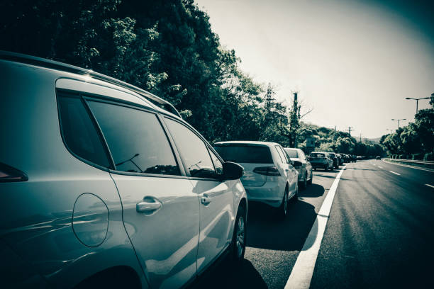 istock Car on asphalt road in summer 941771924