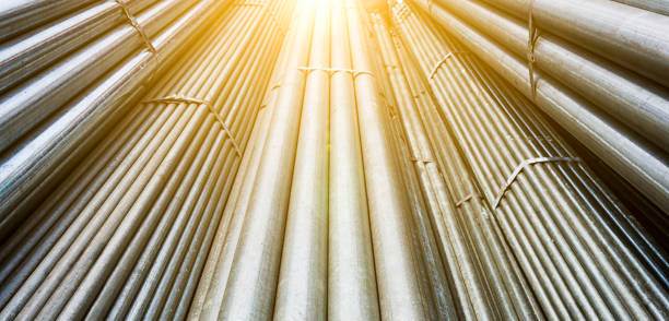 istock Large steel factory warehouse 941772024