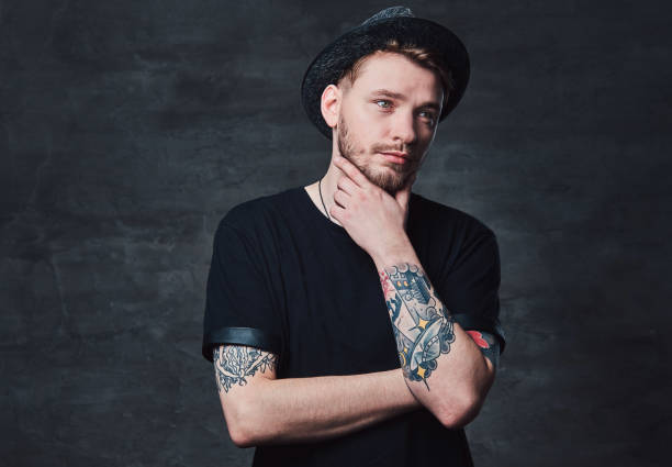 istock Portrait of handsome bearded hipster. 941772402