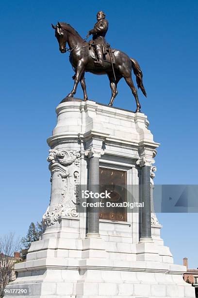 Foto de Monumento De Robert E Lee e mais fotos de stock de Confederate States of America - Confederate States of America, General - Posto Militar, Estátua