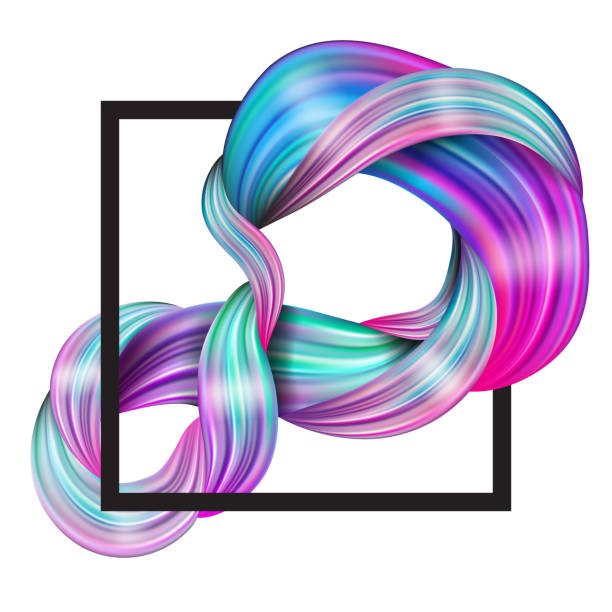 istock 3d abstract fluid design. Colorful modern background with twisted brush stroke, smear waves, paint splash curl, splatter. 941775392