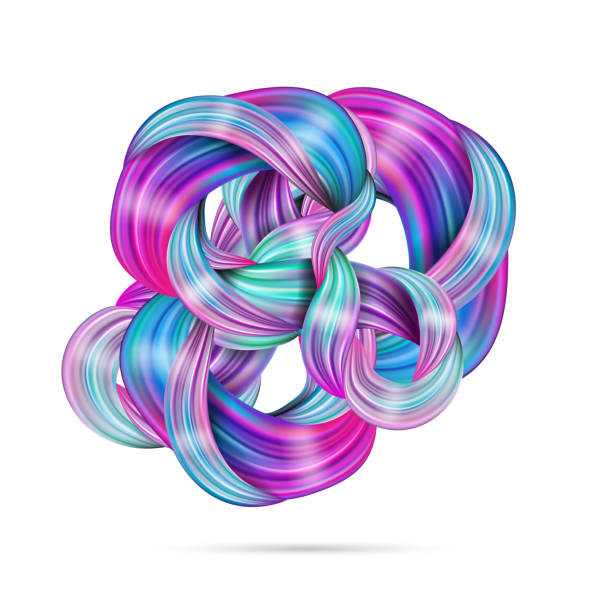 istock 3d abstract fluid design. Colorful modern background with twisted brush stroke, smear waves, paint splash curl, splatter. 941775406