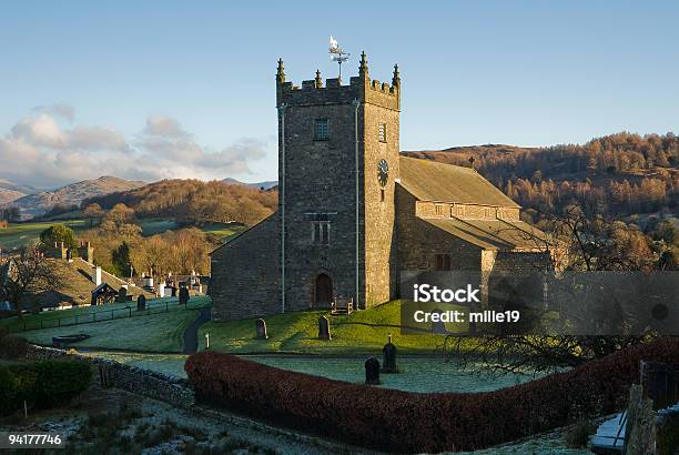 Hawkshead Church Stock Photo - Download Image Now - Hawkshead, Cumbria, Cemetery