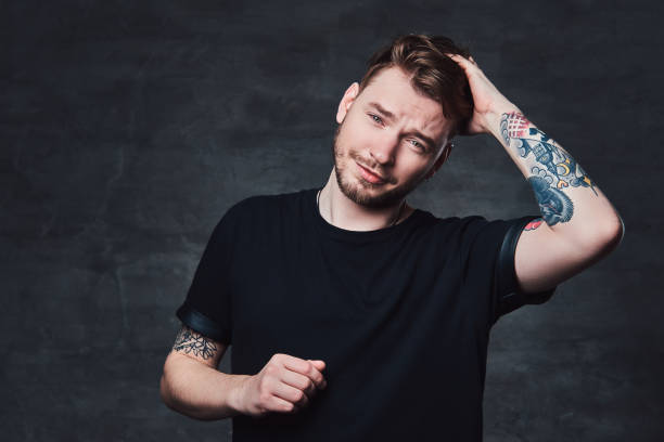 istock Portrait of handsome bearded hipster. 941782346