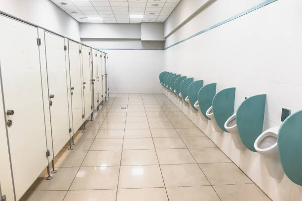 istock Clean men public toilet interior 941783074