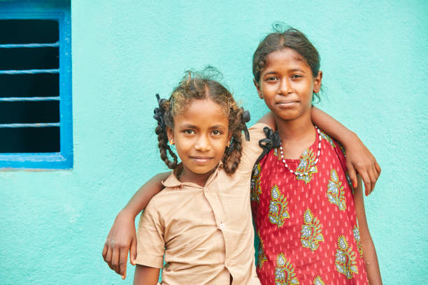 istock Cheerful cute Indian sisters 941786262