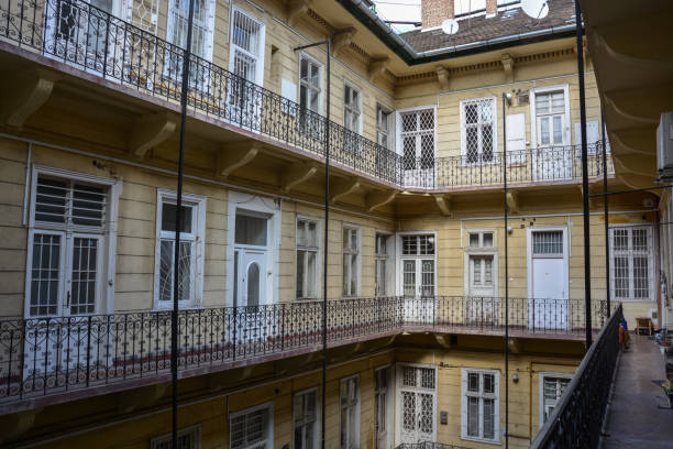 istock Historical courtyard with balconies in Budapest, Hungary 941789294