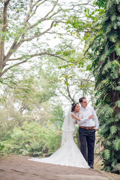 istock Pleasant Walk of Newlyweds 941792636