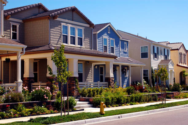 istock Two Story Suburban Homes in a Community 94179607