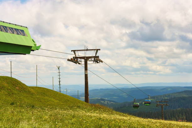 istock Cable car in the picturesque mountains. Black Forest. Germany 941797216