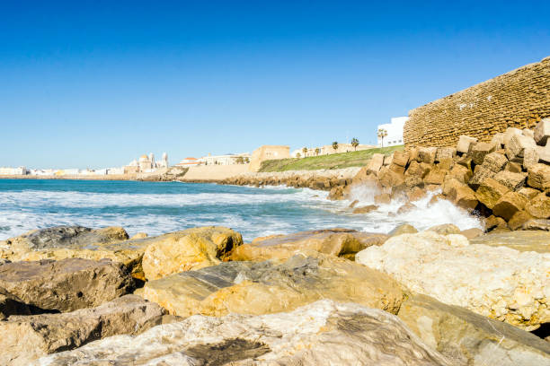 istock Atlantic waves crushing the waterbreaks in Cadiz, Andalusia, Spain 941803910