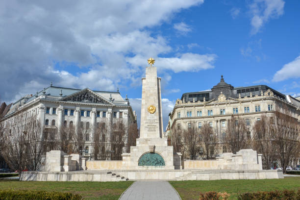istock The Soviet war memorial in the Freedom Square in Budapest 941809188