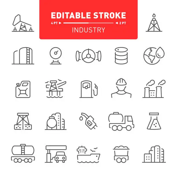 Vector illustration of Industry Icons