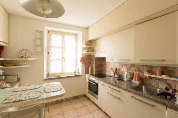 istock Interiors of modern apartment, kitchen 941843800