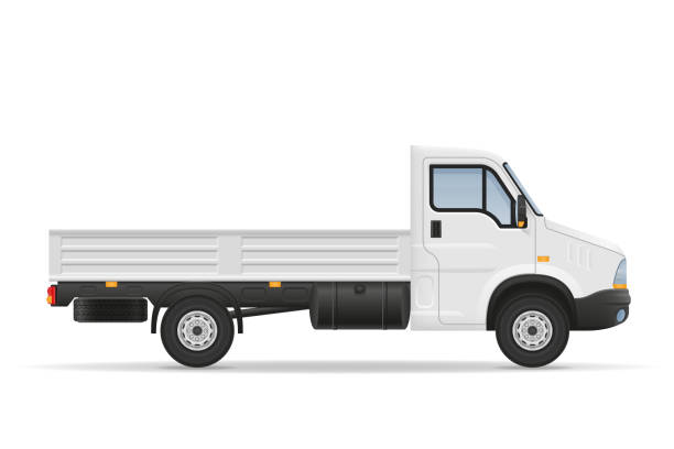 istock small truck van lorry for transportation of cargo goods stock vector illustration 941845370