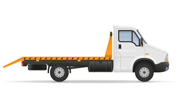 istock small wrecker truck van lorry for transportation of car stock vector illustration 941846682
