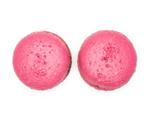 Colourful French macaron (macroon) isolated on white