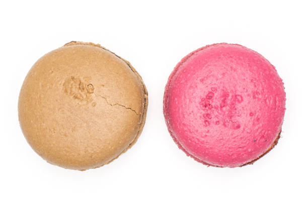 istock Colourful French macaron (macroon) isolated on white 941847436