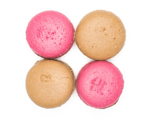 istock Colourful French macaron (macroon) isolated on white 941847540