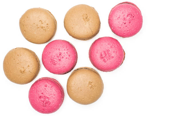 istock Colourful French macaron (macroon) isolated on white 941847582