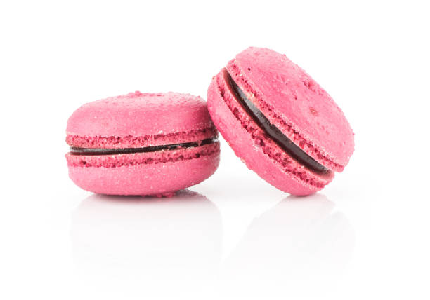 istock Colourful French macaron (macroon) isolated on white 941847700