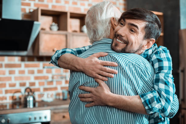 istock Nice positive man expressing his love 941847858