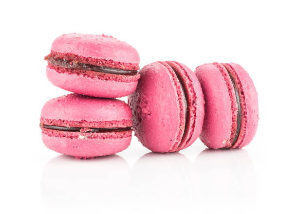 istock Colourful French macaron (macroon) isolated on white 941847876