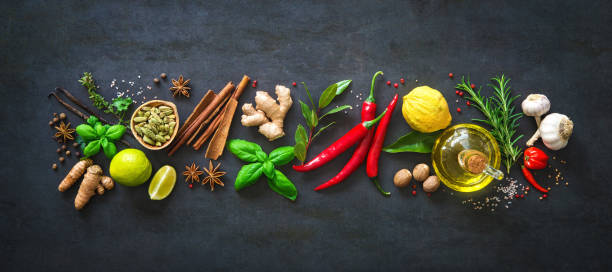 istock Fresh aromatic herbs and spices for cooking 941858832
