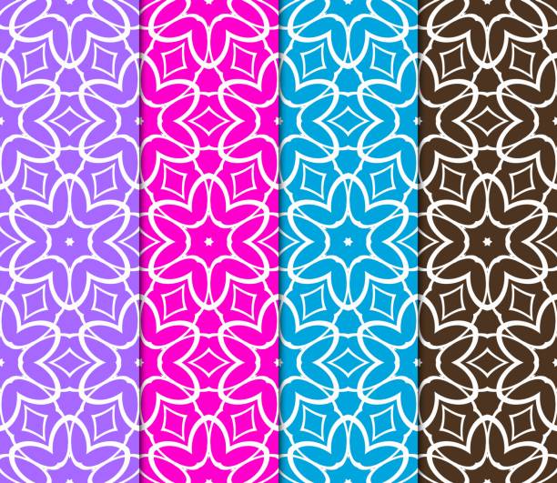 istock set of art deco GEOMETRIC background. seamless pattern. Vector ILLUSTRATION. For design, wallpaper 941858968