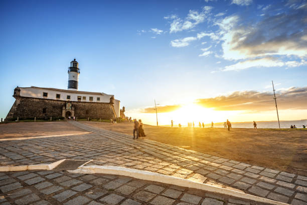 istock Lighthouse in Salvador at sunset hour 941871442