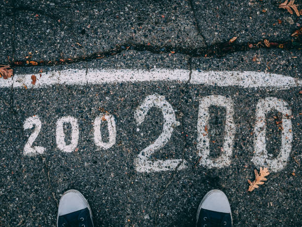 istock Asphalt legs and inscription 941876324