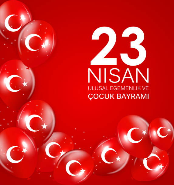 istock 23 nisan cocuk baryrami. Translation: Turkish April 23 Childrens Day Vector Illustration 941879822