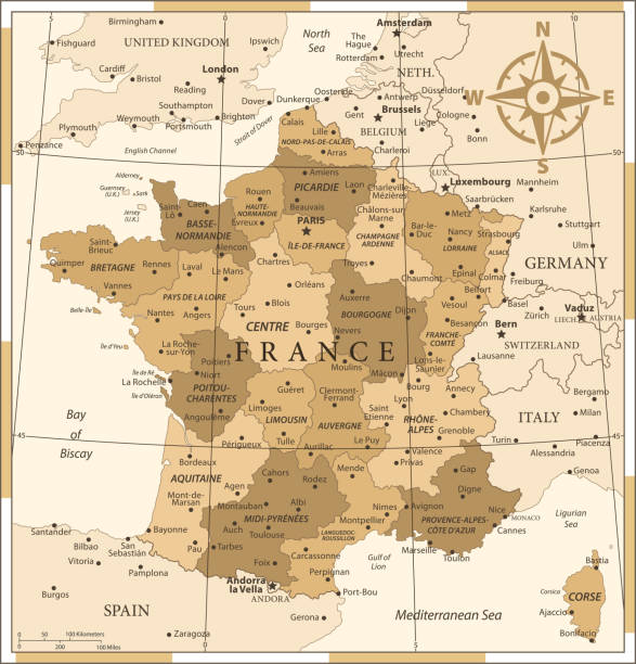 25 - frankreich - vintage golden 10 - frankreich wm stock-grafiken, -clipart, -cartoons und -symbole