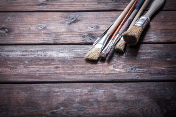 istock Close-up of Artist paint brushes 941893082
