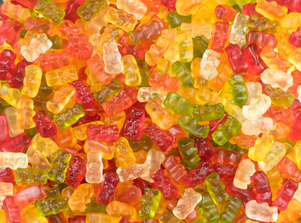 Colorful jelly baby candy sweets