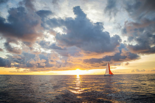 istock Sailing against sunset in Croatia 941899794