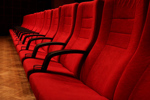 istock Empty Comfortable Red Seats In Cinema 941899942
