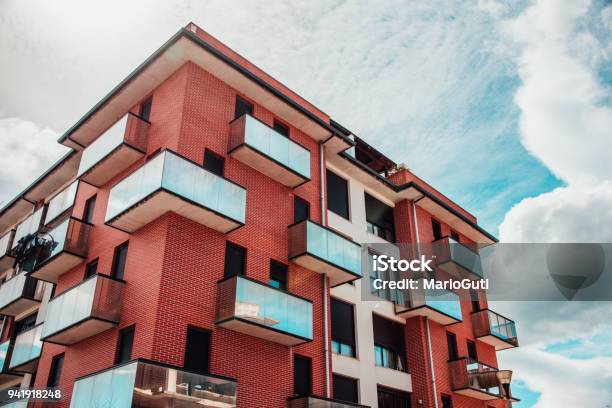 Modern Apartment Building Stock Photo - Download Image Now - Apartment, Building Exterior, Outdoors