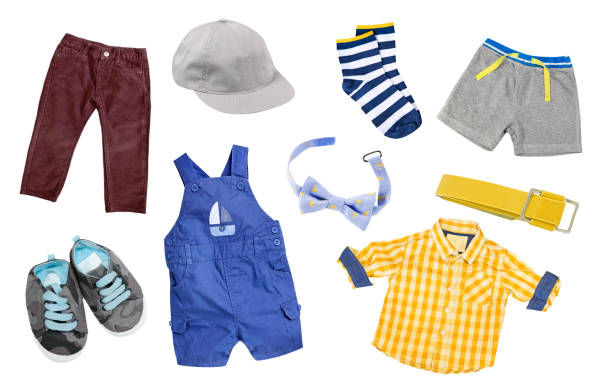 istock Baby boy clothes set isolated.Child's apparel. 941925258