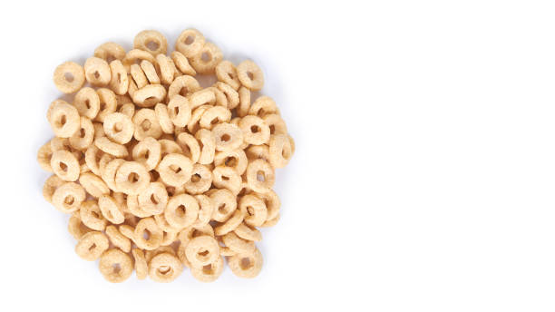 istock Heap cereals ring isolated on white background. copy space, template 941936240