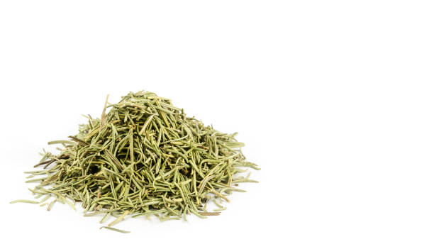 istock Dried rosemary leaves or needles, isolated over white. copy space, template. 941936404