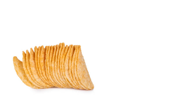 istock delicious Potato chips isolated on white background. copy space, template 941938642