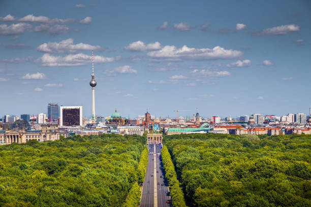 istock Berlin skyline with Tiergarten park in summer, Germany 941939174