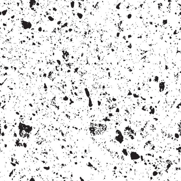 Monochrome noisy textured background Monochrome noisy textured background. Seamless pattern. Vector. concrete patterns stock illustrations