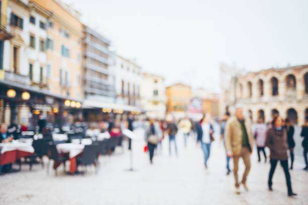 istock Blurred people walking in the city. 941958052